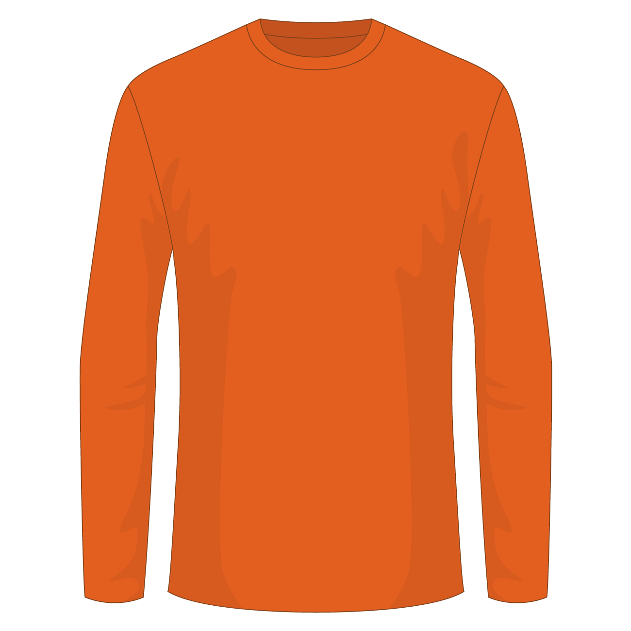 long-sleeve-shirt-orange